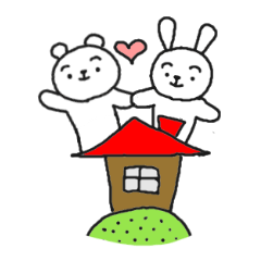 bear and rabbit no Sticker - Stiker LINE | LINE STORE