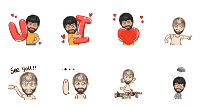 Uncle's mustaches