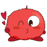 Fur Ball Stickers