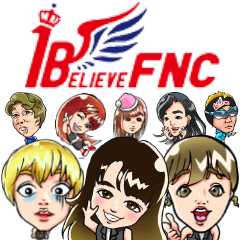 1 Believe FNC official sticker