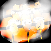 Yakitori sticker that looks moving