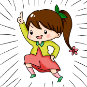 girl's ponytail flower
