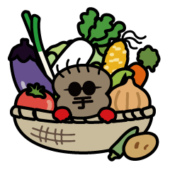 いもメンとダジャレな野菜と果物たち