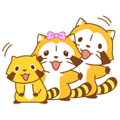 Line Official Stickers Rascal Overreaction Stickers Example With Gif Animation