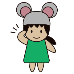 a mouse hat girl "Non-chu"