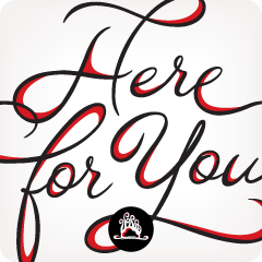 Here For You Stickers