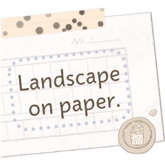 Landscape on paper - message en.