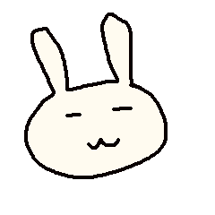 tired rabbit sticker