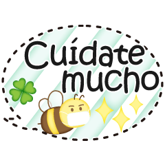 Spanish/castellano/bee's balloon Sticker