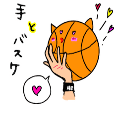 Hand sign of basketball player