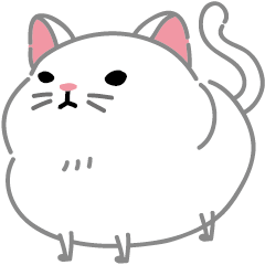 棉花糖樂園-潔白貓