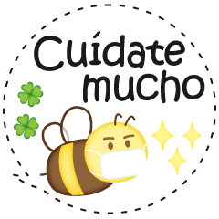 bee Sticker Spanish version