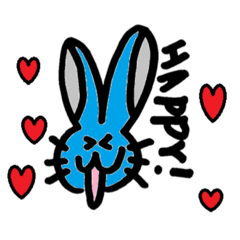 blue Rabbit is cute