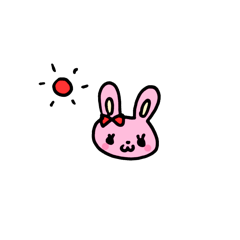 simple small rabbit sticker