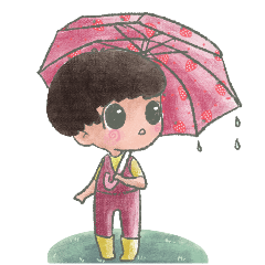 Chibi Miki : Raining day