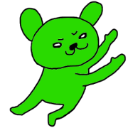 green rabbit sticker