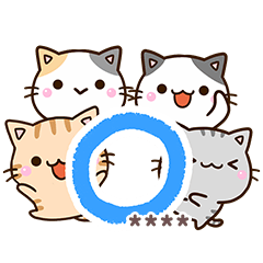 Four Chibi neko (Custom8)