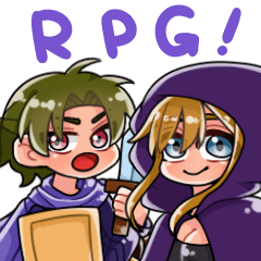 RPG風スタンプ～勇者＆魔女編～