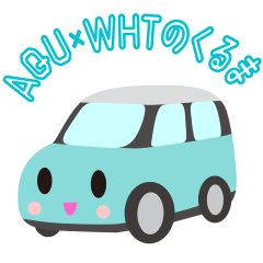 Cute car series [Aqua-White car]