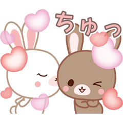 Moving Lovey-Dovey bunnies Rai & Mai