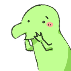 Green Dino Stickers