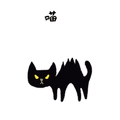 脾气暴躁的黑猫
