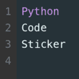 Python代碼動畫貼紙