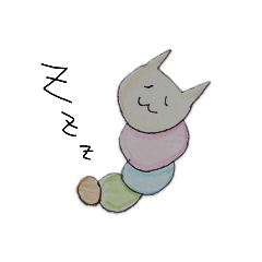 laid back sticker of Dog,Cat and Unicorn