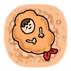 Fried Shrimp Boy Sticker