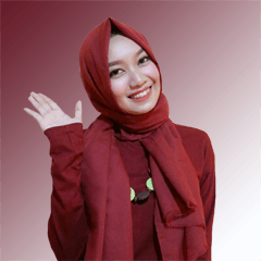 Wanita berbaju Merah