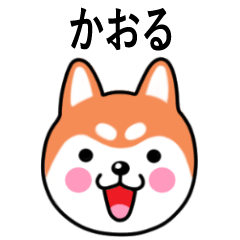 Kaoru name sticker(Shiba Inu)