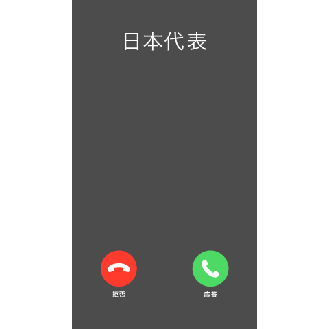 full screen! Incoming call 5