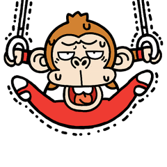 Irritatig Monkey Pop-up[Reaction]