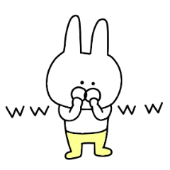 Moving yellow pants rabbit 2