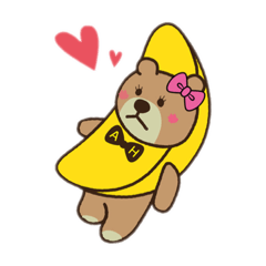 Very cute banana bear second girl