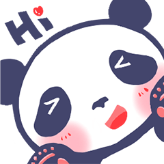 Happy Blue Panda (Chinese version)