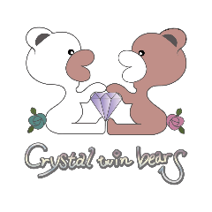 crystal twin bears