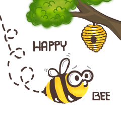 Happy Cute Bee