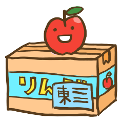 dojin apple sticker