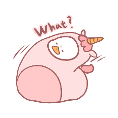粉紅獨角鴨