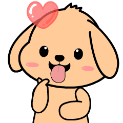 Cute puppy : Animated