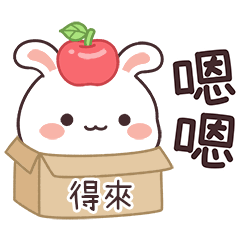 嬌嬌兔姓名貼_得來專用