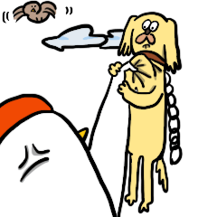 Unfriendly chicken&hotdog