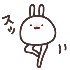 Usable every day - Bunny Sticker - Mochi