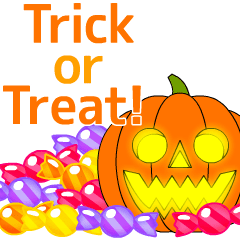 Trick or Treat! Halloween Sticker