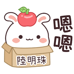 嬌嬌兔姓名貼_陸明珠專用