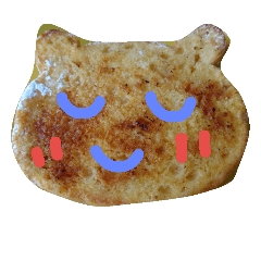 With attach face on a bear shaped bread