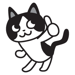 Tuxedo,White,Black cat Sticker