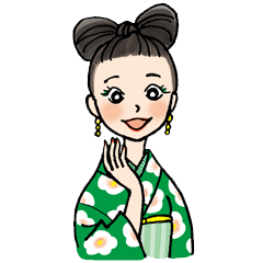 kimono girls Sticker