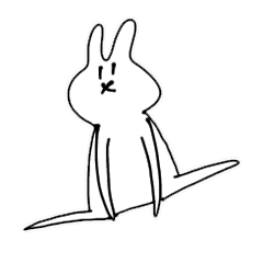 Versatile rabbit stickers.ver.6